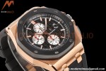 Audemars Piguet - AP ROO Chronograph 44mm RG/CER/RU Blk/Wht JJF A3126 Mod
