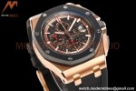Audemars Piguet - AP ROO Chronograph 44mm RG/CER/RU Black JJF A3126 Mod