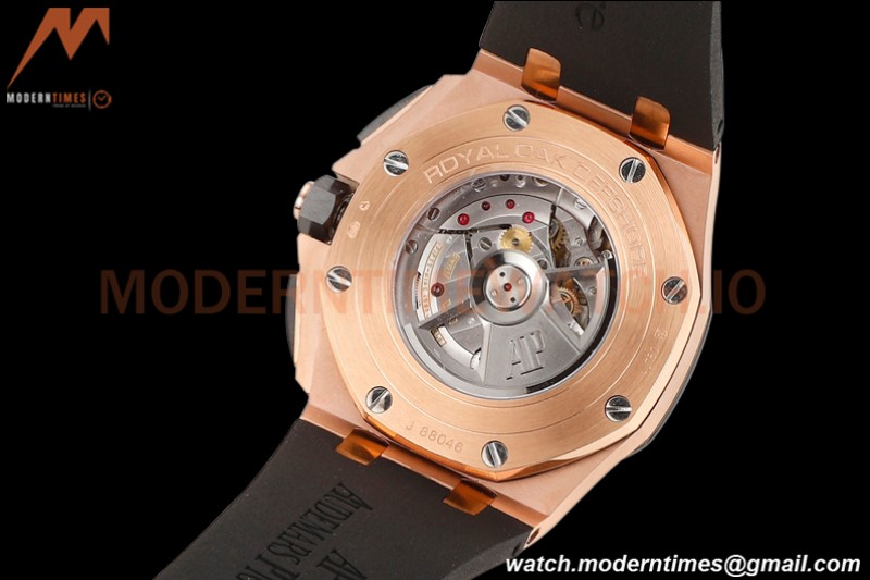 Audemars Piguet - AP ROO Chronograph 44mm RG/CER/RU Black JJF A3126 Mod