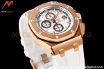 Audemars Piguet - AP ROO Chronograph 44mm RG/RU White JJF A3126 Mod