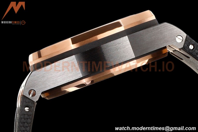 Audemars Piguet - AP ROO Chronograph 44mm CER/RG/RU Blk/Wht JJF A3126 Mod