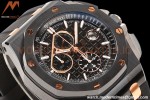 Audemars Piguet - AP ROO Chronograph 44mm CER/CER/RU Black JJF A3126 Mod