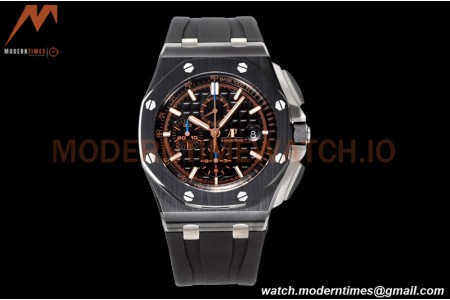 Audemars Piguet - AP ROO Chronograph 44mm CER/CER/RU Blk/Blk JJF A3126 Mod
