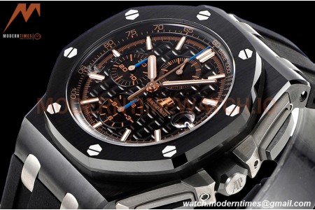 Audemars Piguet - AP ROO Chronograph 44mm CER/CER/RU Blk/Blk JJF A3126 Mod