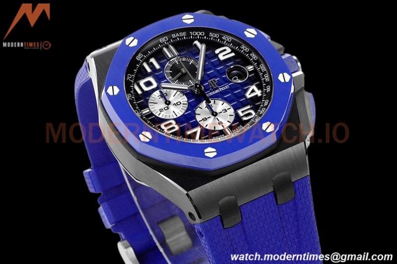 Audemars Piguet - AP ROO Chronograph 44mm CER/CER/RU Blue JJF A3126 Mod