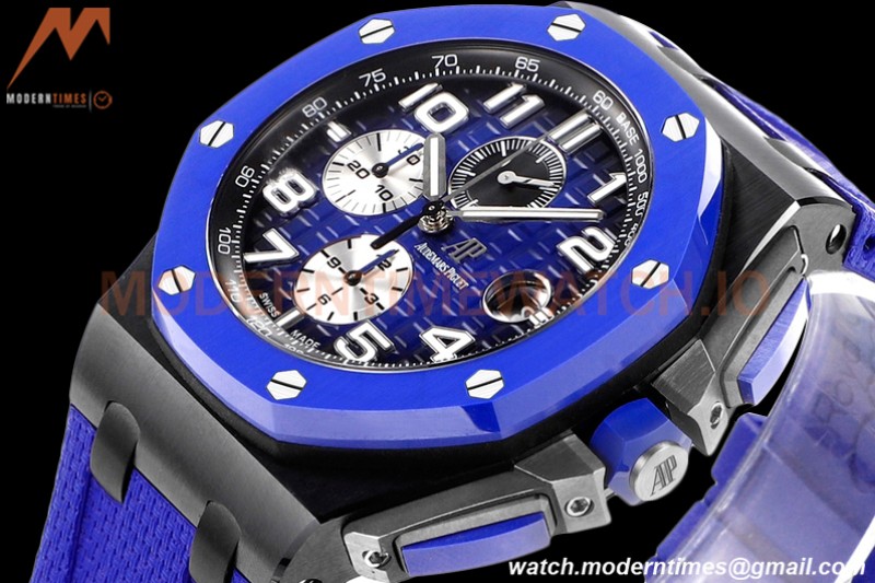 Audemars Piguet - AP ROO Chronograph 44mm CER/CER/RU Blue JJF A3126 Mod