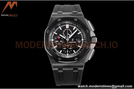 Audemars Piguet - AP ROO Chronograph 44mm CER/CER/RU All Black JJF A3126 Mod