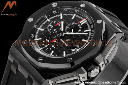Audemars Piguet - AP ROO Chronograph 44mm CER/CER/RU All Black JJF A3126 Mod