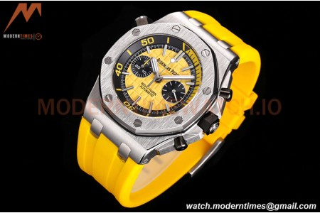Audemars Piguet - AP ROO Diver Chrono 42mm SS/RU Yellow JJF A3124 Mod