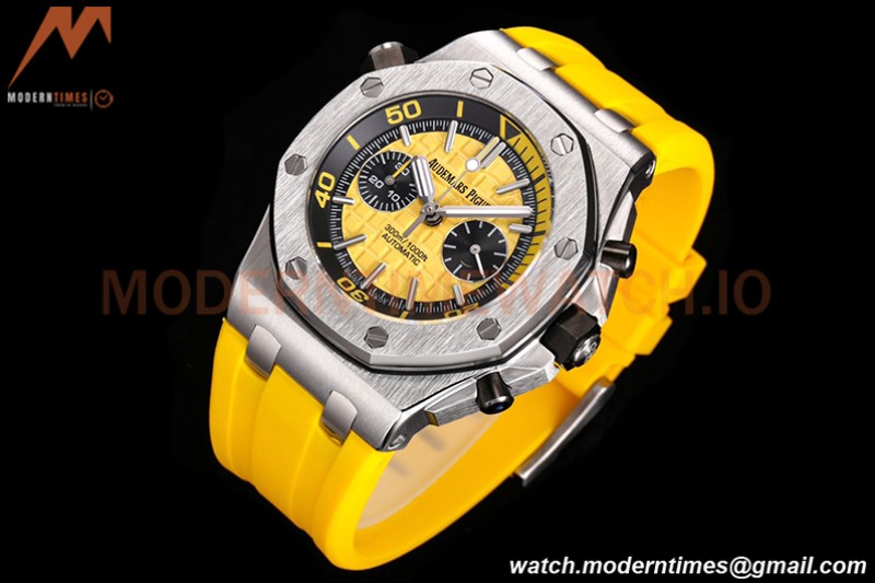 Audemars Piguet - AP ROO Diver Chrono 42mm SS/RU Yellow JJF A3124 Mod