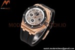 Audemars Piguet - AP ROO Chronograph 44mm RG/CER/RU Grey/Blk JJF A3126 Mod