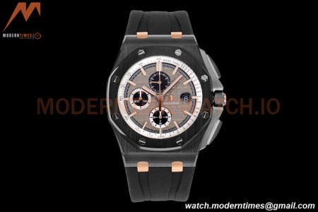 Audemars Piguet - AP ROO Chronograph 44mm CER/CER/RU Grey/Blk JJF A3126 Mod