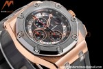 Audemars Piguet - AP ROO Chronograph 44mm RG/CER/RU Grey/Black JJF A3126 Mod