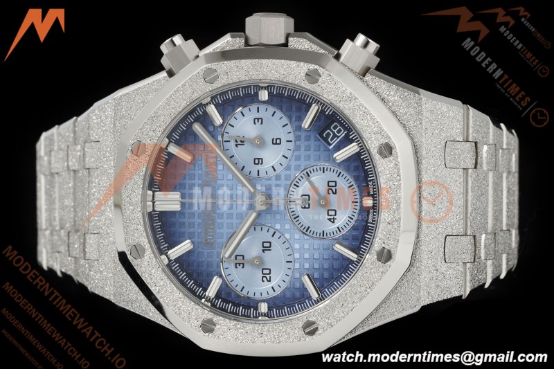 Audemars Piguet - Royal Oak Chrono 26240BC 41mm Frosted SS/SS Gradient Blue APSF SH4401