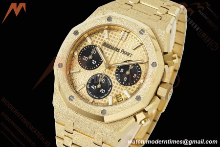 Audemars Piguet - Royal Oak Chrono 26240BA 41mm Frosted YG/YG Gold APSF SH4401 | 오데마 피게 - 로얄 오크 크로노 26240BA 41mm 프로스티드 YG/YG 골드 APSF SH4401