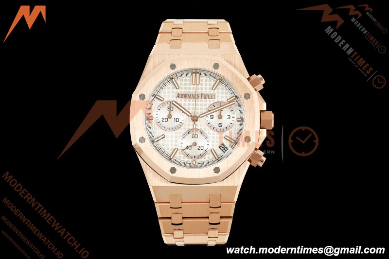 Audemars Piguet - Royal Oak 26240OR Gain Weight 41mm RG/RG White SWF Dial DDF DD4401 | 오데마 피게 - 로얄 오크 26240OR 게인 웨이트 41mm RG/RG 화이트 SWF 다이얼 DDF DD4401