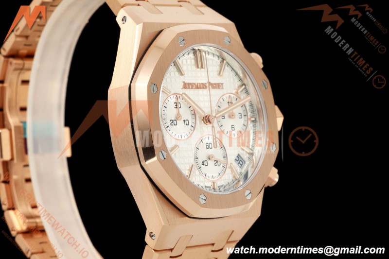 Audemars Piguet - Royal Oak 26240OR Gain Weight 41mm RG/RG White SWF Dial DDF DD4401 | 오데마 피게 - 로얄 오크 26240OR 게인 웨이트 41mm RG/RG 화이트 SWF 다이얼 DDF DD4401