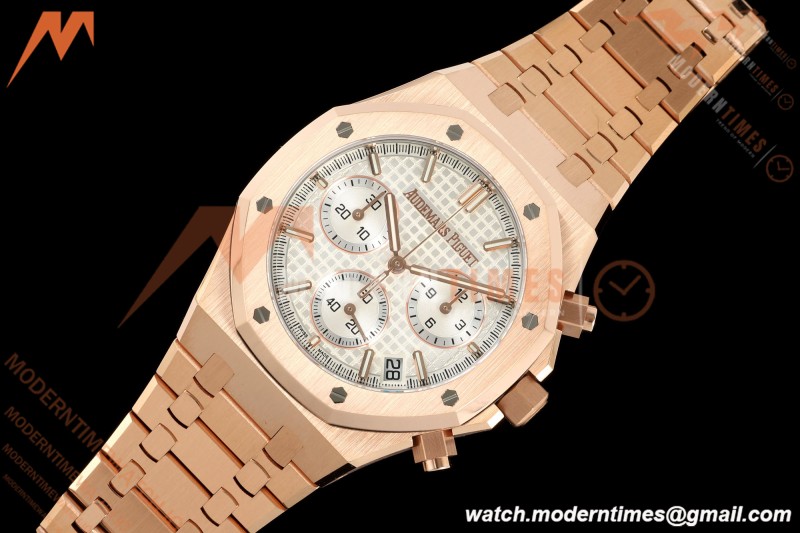 Audemars Piguet - Royal Oak 26240OR Gain Weight 41mm RG/RG White SWF Dial DDF DD4401 | 오데마 피게 - 로얄 오크 26240OR 게인 웨이트 41mm RG/RG 화이트 SWF 다이얼 DDF DD4401