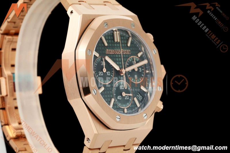 Audemars Piguet - Royal Oak 26240OR Gain Weight 41mm RG/RG Green SWF Dial DDF DD4401
