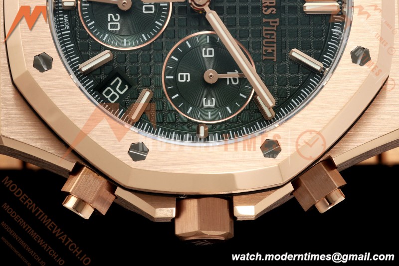 Audemars Piguet - Royal Oak 26240OR Gain Weight 41mm RG/RG Green SWF Dial DDF DD4401