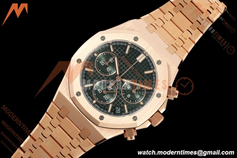 Audemars Piguet - Royal Oak 26240OR Gain Weight 41mm RG/RG Green SWF Dial DDF DD4401