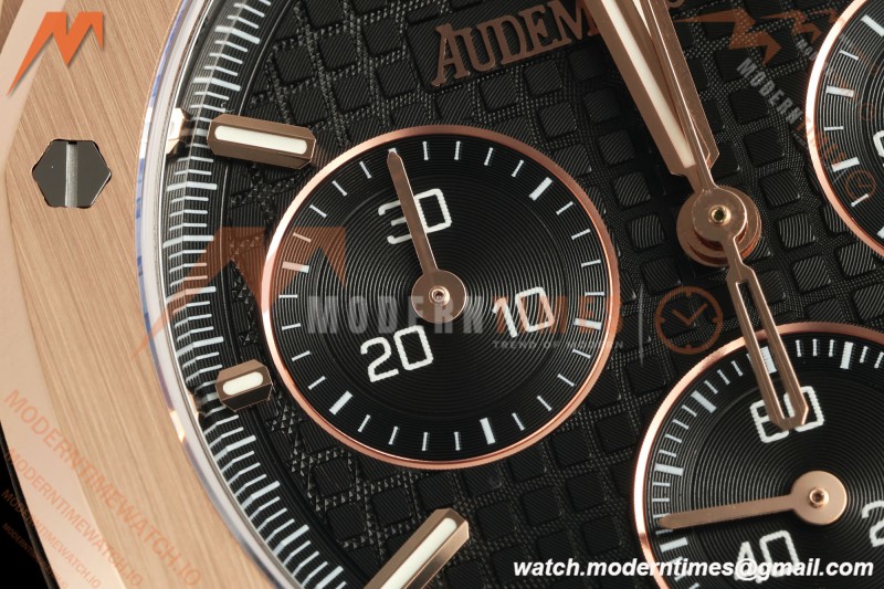 Audemars Piguet - Royal Oak 26240OR Gain Weight 41mm RG/RG Black SWF Dial DDF DD4401