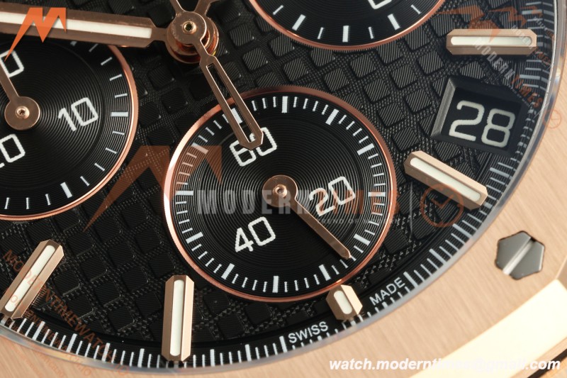 Audemars Piguet - Royal Oak 26240OR Gain Weight 41mm RG/RG Black SWF Dial DDF DD4401