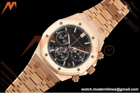 Audemars Piguet - Royal Oak 26240OR Gain Weight 41mm RG/RG Black SWF Dial DDF DD4401