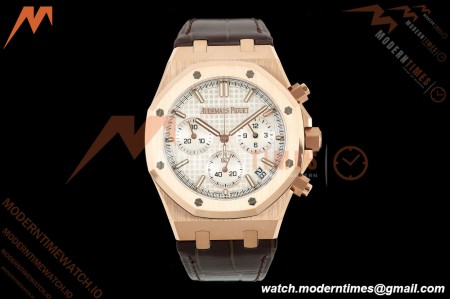 Audemars Piguet - Royal Oak 26240OR Gain Weight 41mm RG/LE White SWF Dial DDF DD4401