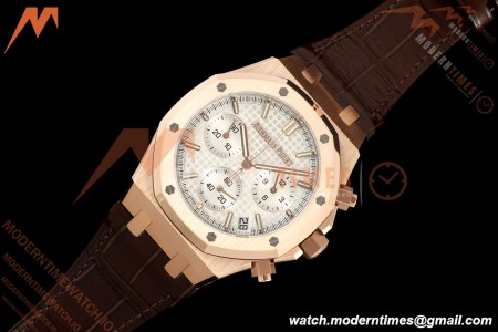 Audemars Piguet - Royal Oak 26240OR Gain Weight 41mm RG/LE White SWF Dial DDF DD4401 | 오데마 피게 - 로얄 오크 26240OR 게인 웨이트 41mm RG/LE 화이트 SWF 다이얼 DDF DD4401