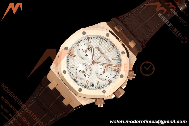 Audemars Piguet - Royal Oak 26240OR Gain Weight 41mm RG/LE White SWF Dial DDF DD4401 | 오데마 피게 - 로얄 오크 26240OR 게인 웨이트 41mm RG/LE 화이트 SWF 다이얼 DDF DD4401