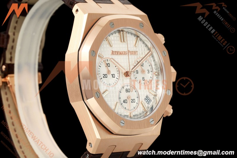 Audemars Piguet - Royal Oak 26240OR Gain Weight 41mm RG/LE White SWF Dial DDF DD4401 | 오데마 피게 - 로얄 오크 26240OR 게인 웨이트 41mm RG/LE 화이트 SWF 다이얼 DDF DD4401