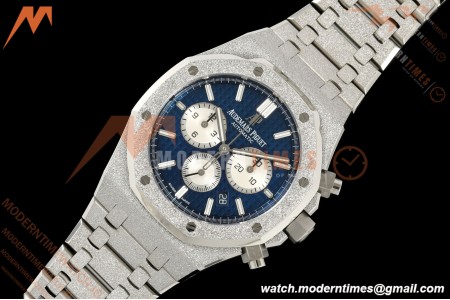 Audemars Piguet - Royal Oak Chrono 26331BC 41mm Frosted SS/SS Blue APSF A2385 | 오데마 피게 - 로얄 오크 크로노 26331BC 41mm 프로스티드 SS/SS 블루 APSF A2385