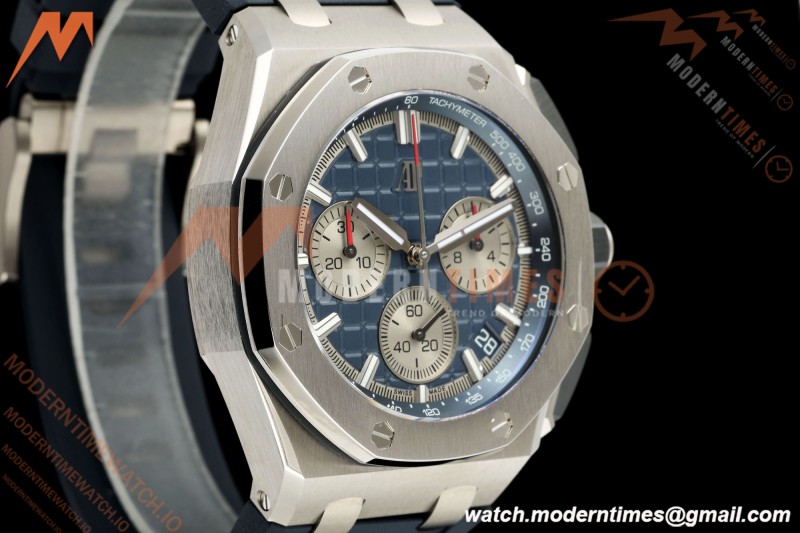 Audemars Piguet - Royal Oak Offshore 26420TI 43mm TI/RU Blu/Silv DDF DD4401