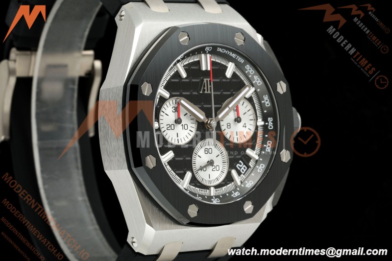 Audemars Piguet - Royal Oak Offshore 26420SO 43mm SS/CER/RU Blk/Silv DDF DD4401