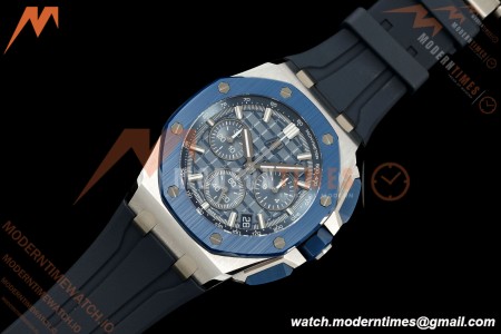 Audemars Piguet - Royal Oak Offshore 26420SO 43mm SS/CER/RU Blu/Silv DDF DD4401