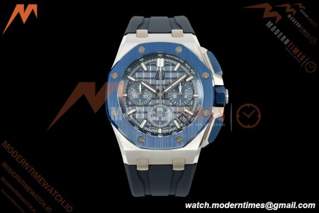 Audemars Piguet - Royal Oak Offshore 26420SO 43mm SS/CER/RU Blu/Silv DDF DD4401