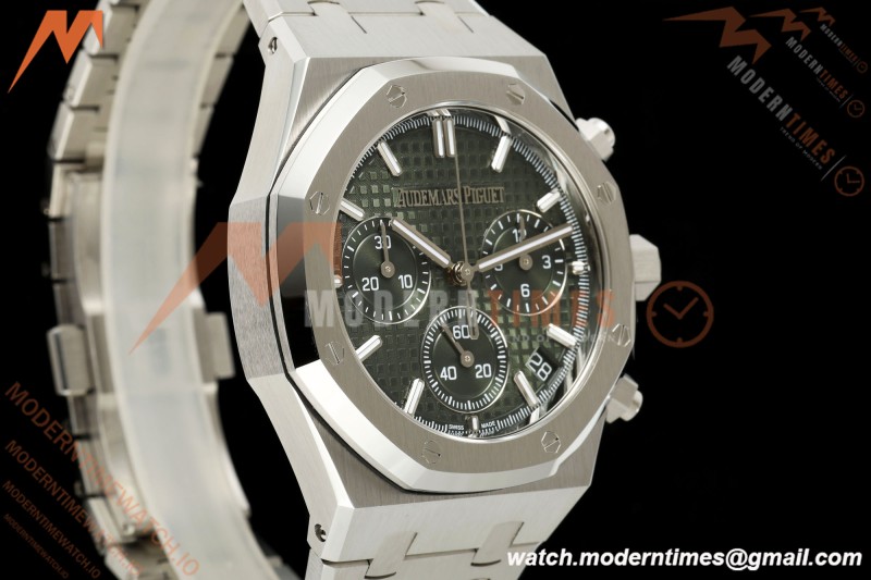 Audemars Piguet - Royal Oak 26240ST 41mm SS/SS Green Dial ZF DD4401 Free Sprung