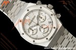Audemars Piguet - Royal Oak 26240ST 41mm SS/SS White Dial ZF DD4401 Free Sprung