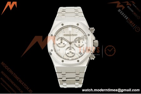 Audemars Piguet - Royal Oak 26240ST 41mm SS/SS White Dial ZF DD4401 Free Sprung