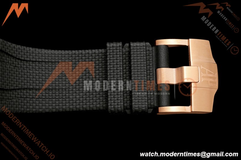 Audemars Piguet - AP ROO Chronograph 26405NR 44mm CER/RG/RU Ombre Brown/Wht JF A3126