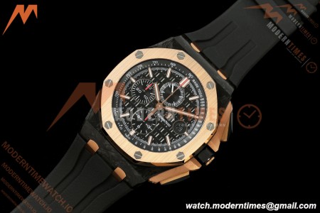 Audemars Piguet - AP ROO Chronograph 26406FR 44mm CER/RG/RU Black JF A3126