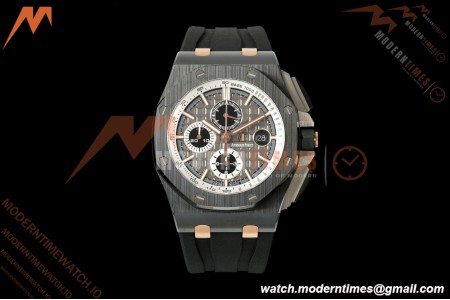 Audemars Piguet - AP ROO Chronograph 26415CE 44mm CER/CER/RU Gry/Blk JF A3126