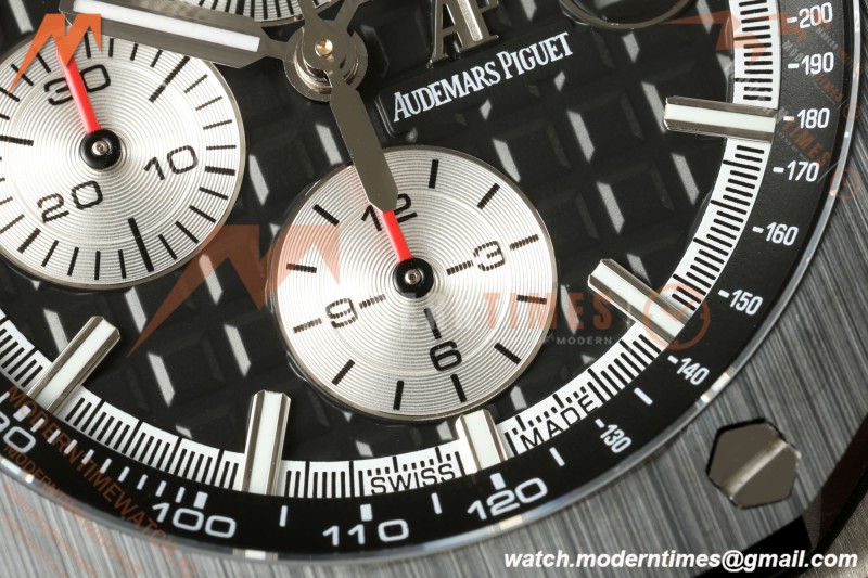 Audemars Piguet - AP ROO Chronograph 26400IO 44mm CER/SS/RU Black/Silver JF A3126