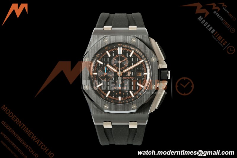 Audemars Piguet - AP ROO Chronograph 26405CE 44mm Black CER/RU Black JF A3126