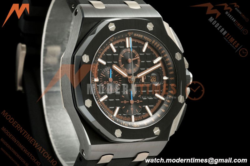 Audemars Piguet - AP ROO Chronograph 26405CE 44mm Black CER/RU Black JF A3126