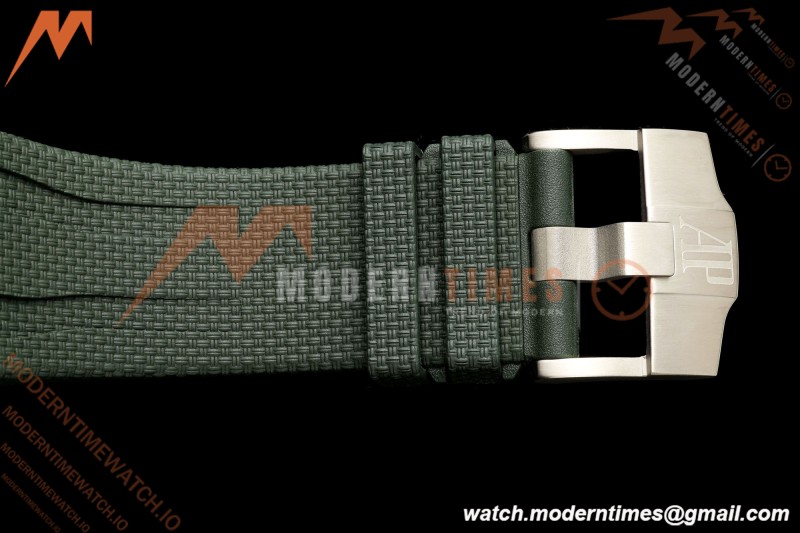 Audemars Piguet - AP ROO Chronograph 26405CE 44mm Green CER/RU Grn/Num JF A3126