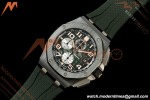 Audemars Piguet - AP ROO Chronograph 26405CE 44mm Green CER/RU Grn/Num JF A3126