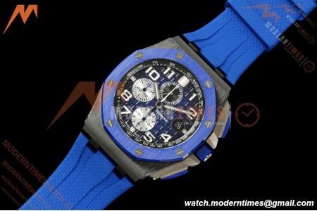 Audemars Piguet - AP ROO Chronograph 26405CE 44mm Blue CER/RU Blu/Num JF A3126