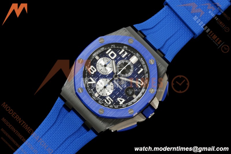 Audemars Piguet - AP ROO Chronograph 26405CE 44mm Blue CER/RU Blu/Num JF A3126